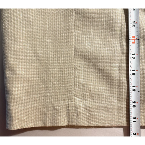 Ann Taylor Linen Blend Pencil Skirt Beige Khaki Lined Work Office Career 2P - Picture 10 of 11